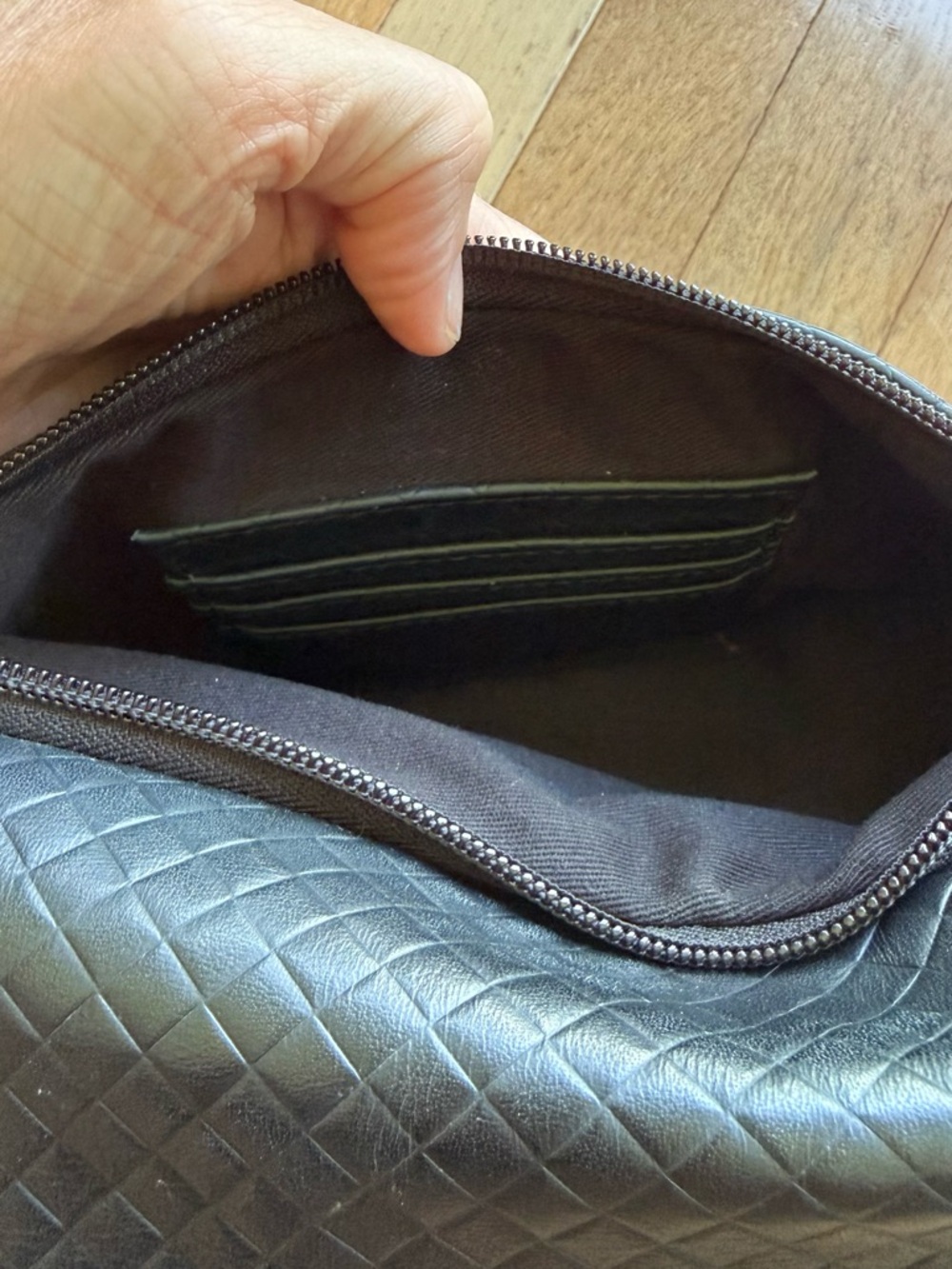 Andar Tatum Bag (Jet Black Woven Leather) - Picture 8 of 9